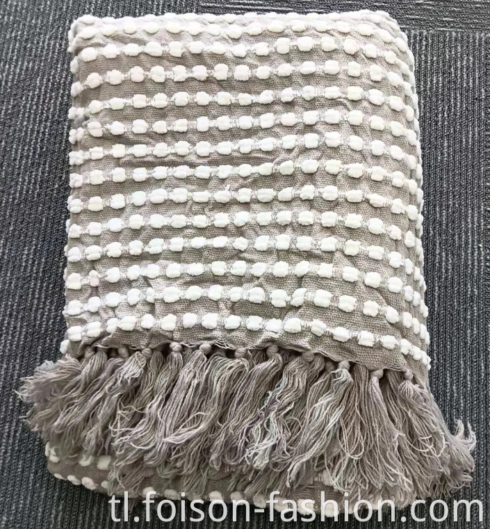 Hot Sale Tassel Big Winter Knit Throw Blanket1